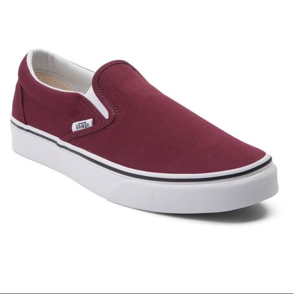 Burgundy Vans Size 8 - Picture 1 of 3